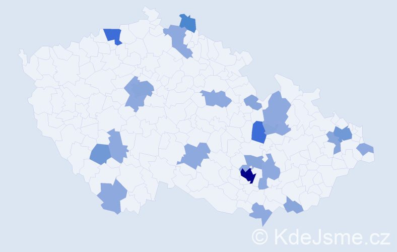 Příjmení: 'Appel', počet výskytů 59 v celé ČR