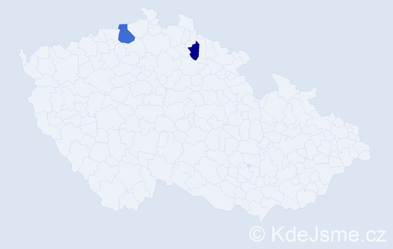 Příjmení: 'Brigadoiová', počet výskytů 9 v celé ČR