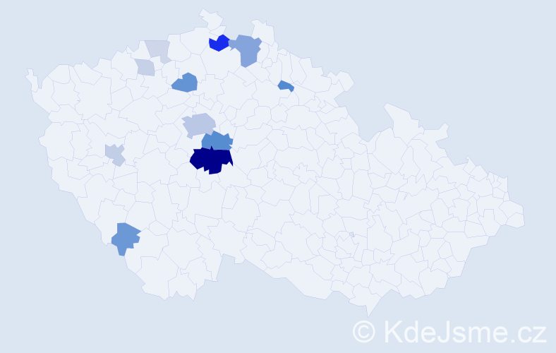 Příjmení: 'Rálková', počet výskytů 40 v celé ČR