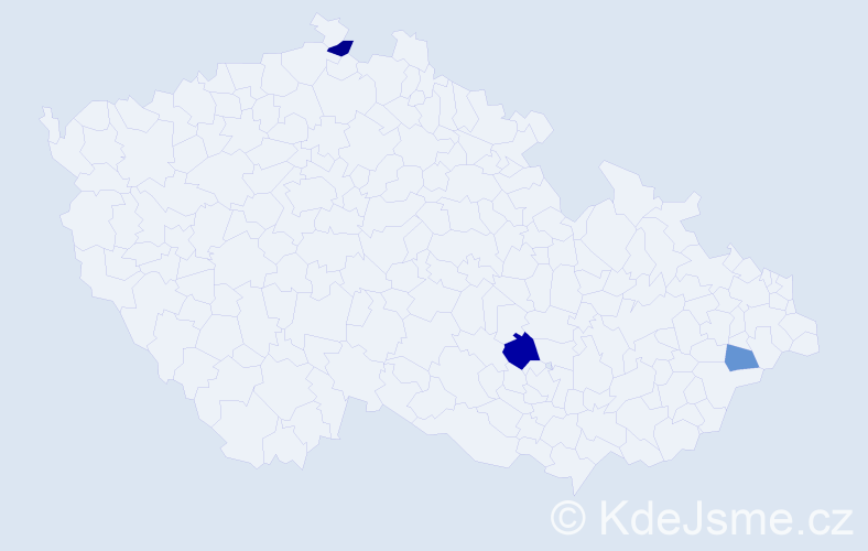 Příjmení: 'Liehrová', počet výskytů 9 v celé ČR