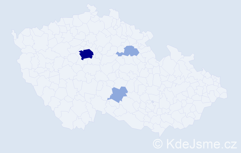 Příjmení: 'Sycheva', počet výskytů 8 v celé ČR