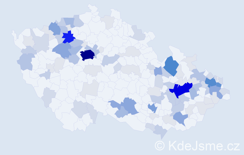 Příjmení: 'Drexler', počet výskytů 328 v celé ČR