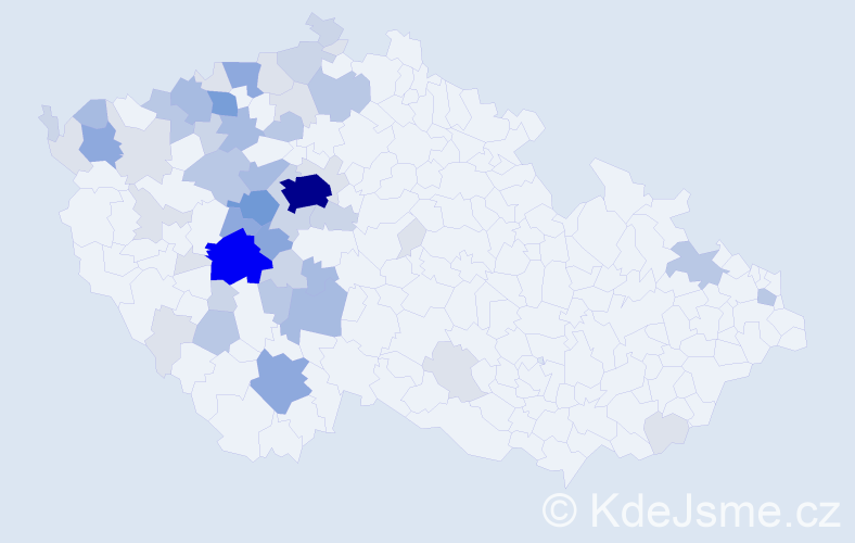 Příjmení: 'Suchopár', počet výskytů 169 v celé ČR