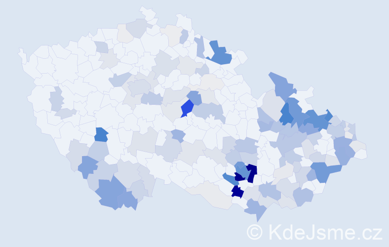 Příjmení: 'Ondrášková', počet výskytů 456 v celé ČR