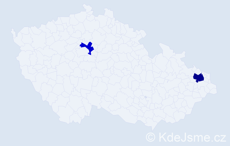 Příjmení: 'Kimbembe', počet výskytů 4 v celé ČR