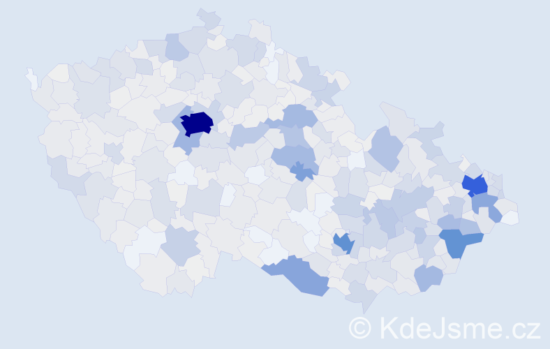 Příjmení: 'Adámková', počet výskytů 3778 v celé ČR