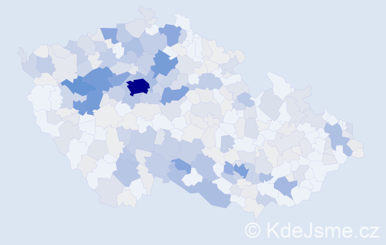 Příjmení: 'Blecha', počet výskytů 1305 v celé ČR
