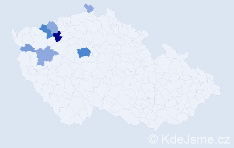 Příjmení: 'Enders', počet výskytů 19 v celé ČR