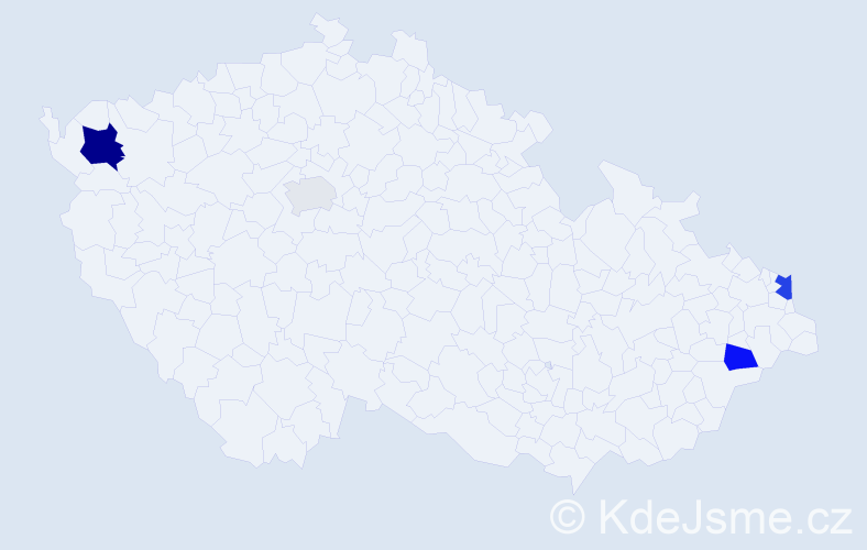 Příjmení: 'Lejbová', počet výskytů 18 v celé ČR