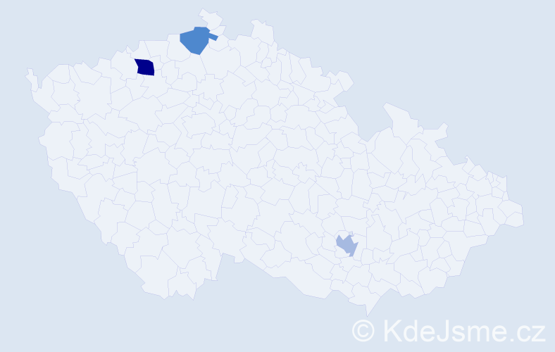 Příjmení: 'Švihurová', počet výskytů 4 v celé ČR