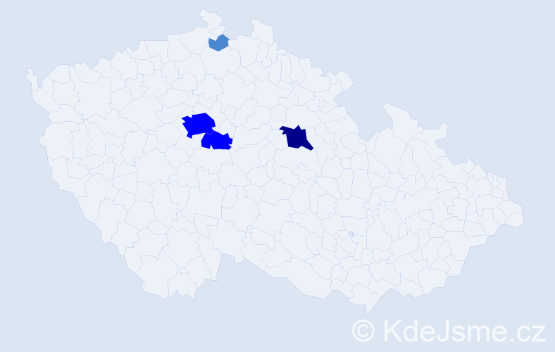 Příjmení: 'Movsesyan', počet výskytů 8 v celé ČR
