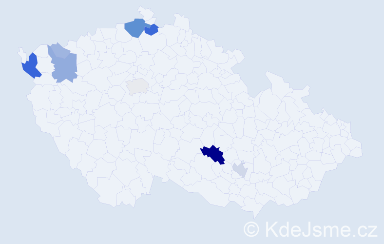 Příjmení: 'Engelhart', počet výskytů 31 v celé ČR