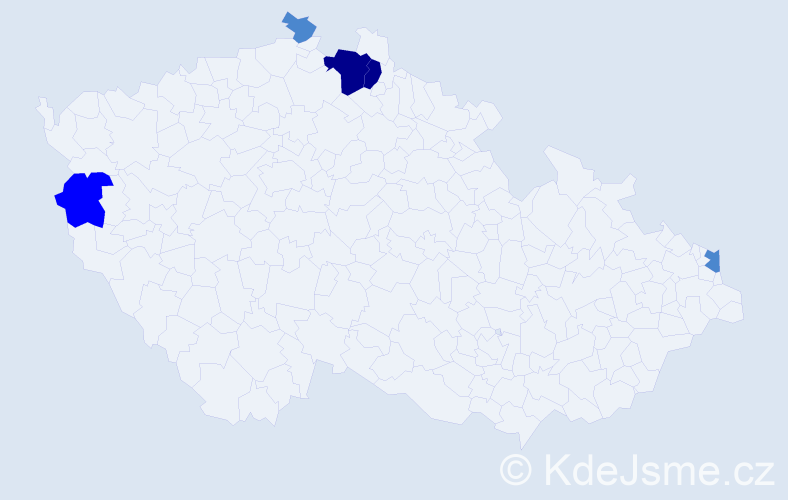 Příjmení: 'Weipert', počet výskytů 10 v celé ČR