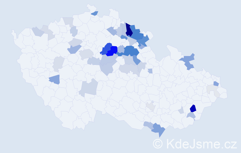 Příjmení: 'Radoňová', počet výskytů 161 v celé ČR