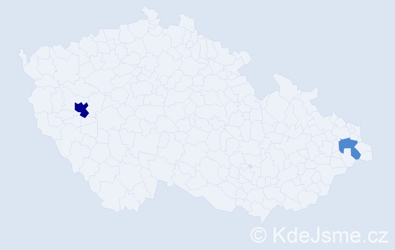 Příjmení: 'Kielbus', počet výskytů 4 v celé ČR