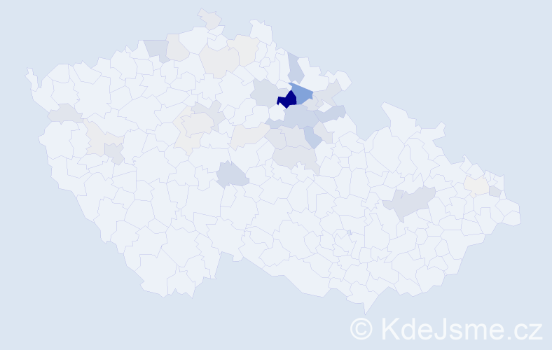 Příjmení: 'Balihar', počet výskytů 114 v celé ČR