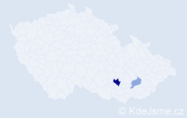 Příjmení: 'Knetigová', počet výskytů 9 v celé ČR