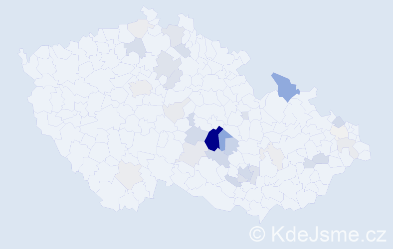 Příjmení: 'Vencálková', počet výskytů 146 v celé ČR