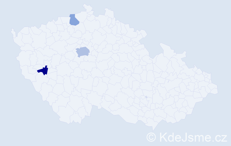 Příjmení: 'Enache', počet výskytů 6 v celé ČR