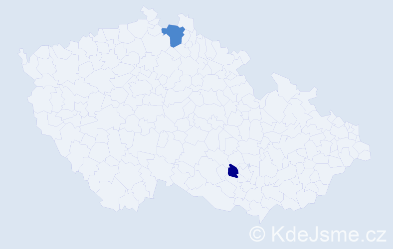 Příjmení: '"Abu Baker"', počet výskytů 4 v celé ČR