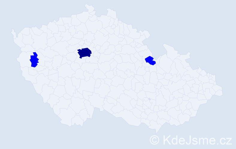 Příjmení: 'Tappert', počet výskytů 4 v celé ČR