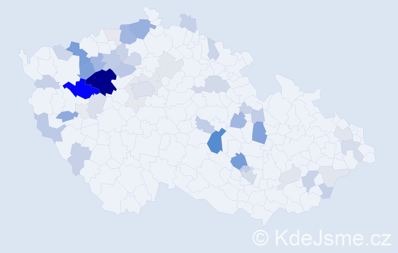 Příjmení: 'Opat', počet výskytů 132 v celé ČR