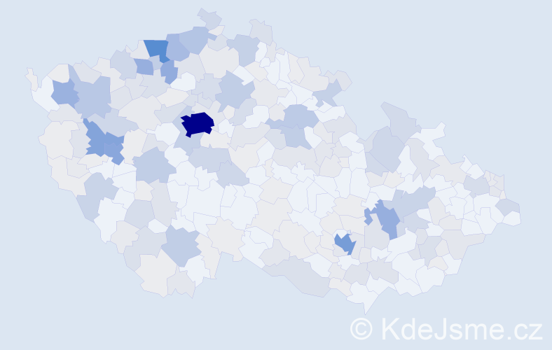 Příjmení: 'Walter', počet výskytů 825 v celé ČR