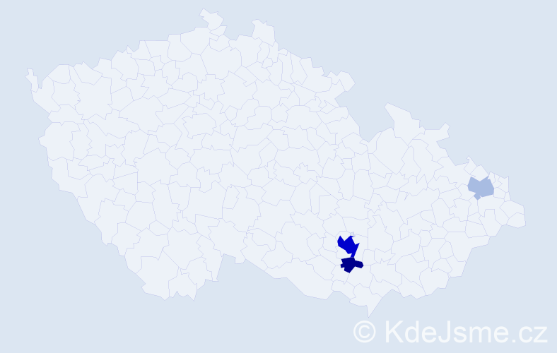Příjmení: 'Leidorfová', počet výskytů 9 v celé ČR