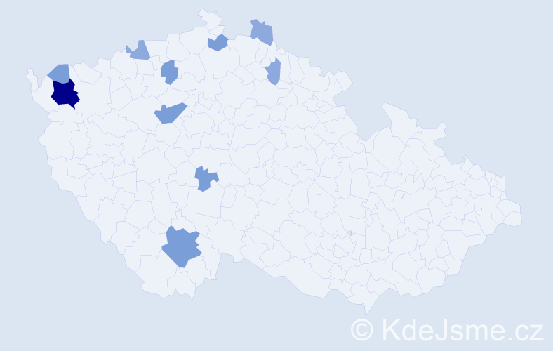 Příjmení: 'Runge', počet výskytů 22 v celé ČR