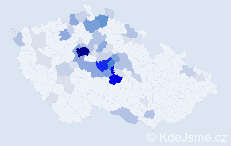 Příjmení: 'Čálková', počet výskytů 185 v celé ČR