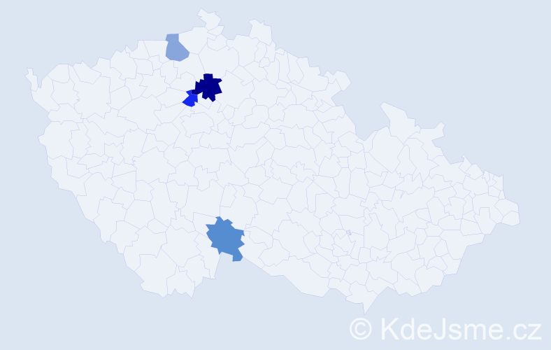 Příjmení: '"De Gennaro"', počet výskytů 5 v celé ČR