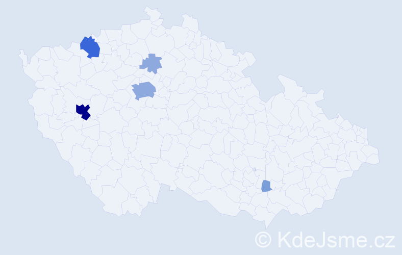 Příjmení: 'Vopátka', počet výskytů 15 v celé ČR
