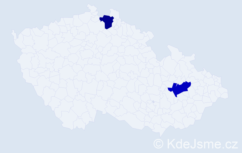 Příjmení: 'Şerban', počet výskytů 2 v celé ČR