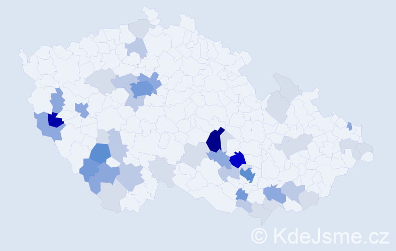 Příjmení: 'Matulková', počet výskytů 149 v celé ČR