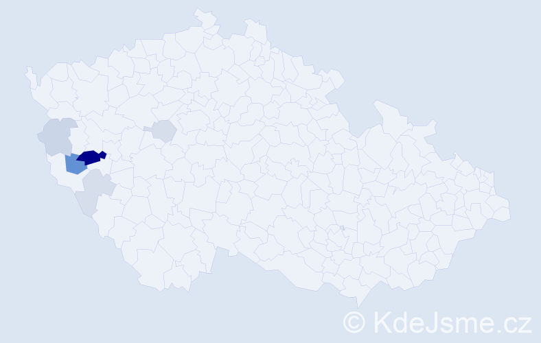 Příjmení: 'Leiderová', počet výskytů 13 v celé ČR