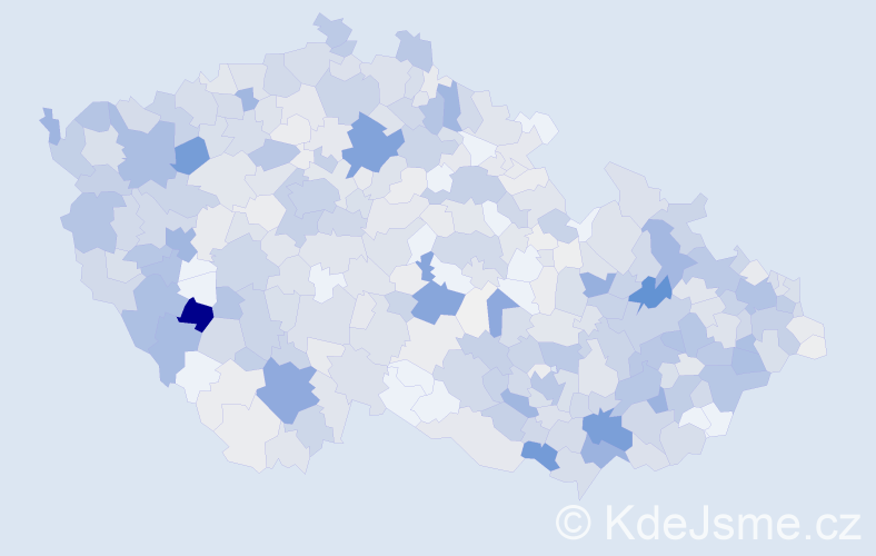 Příjmení: 'Hlaváč', počet výskytů 3124 v celé ČR