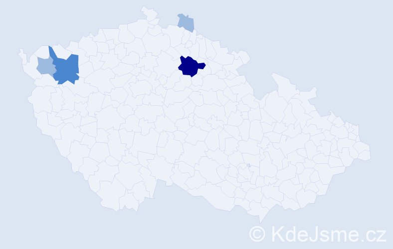 Příjmení: 'Trenka', počet výskytů 8 v celé ČR