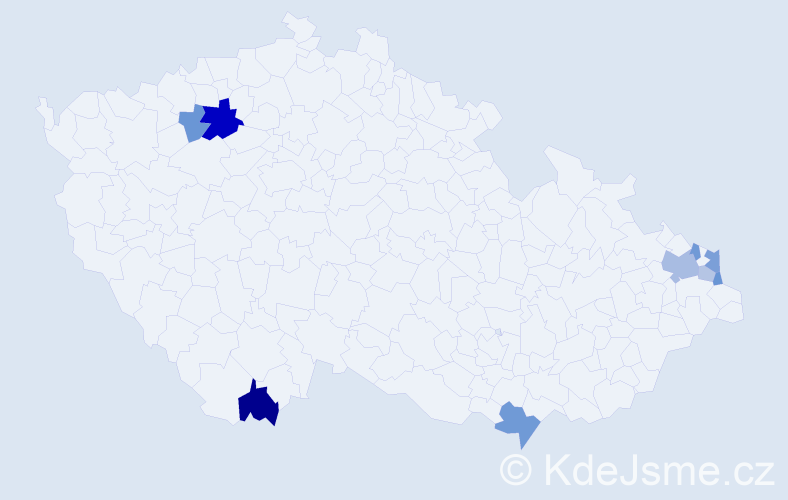 Příjmení: 'Sihlovec', počet výskytů 17 v celé ČR
