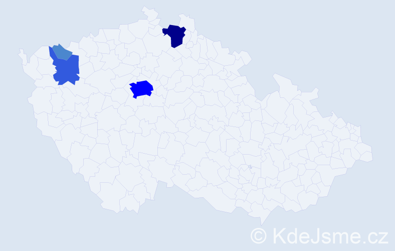 Příjmení: 'Machián', počet výskytů 14 v celé ČR