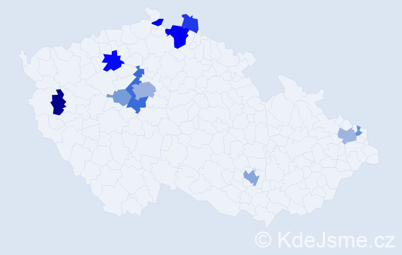 Příjmení: 'Babiaková', počet výskytů 28 v celé ČR