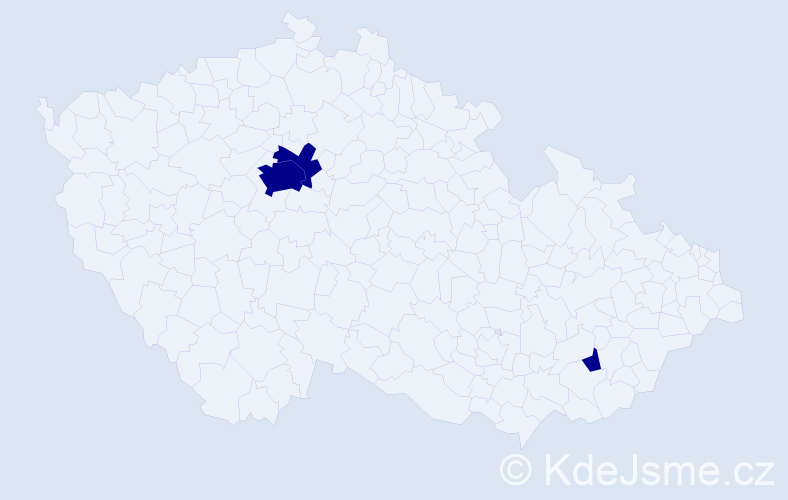Příjmení: '"De Michele"', počet výskytů 3 v celé ČR