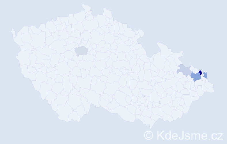 Příjmení: 'Stráňava', počet výskytů 18 v celé ČR