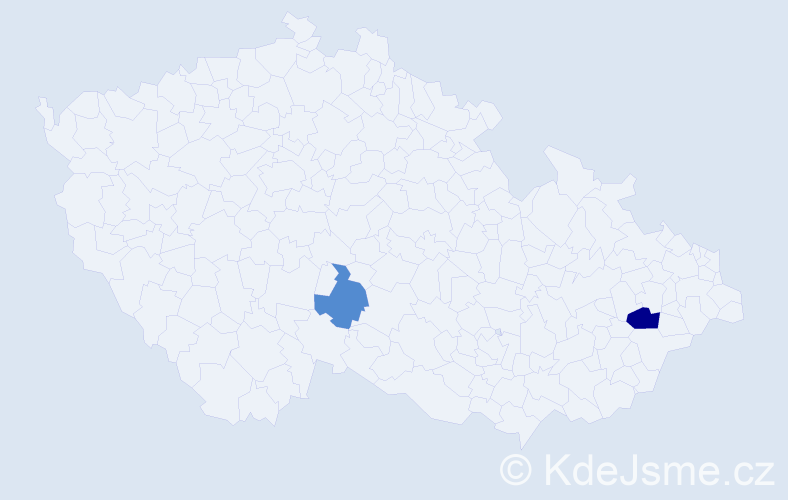 Příjmení: 'Rajković', počet výskytů 3 v celé ČR