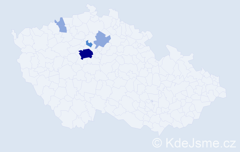 Příjmení: 'Köppel', počet výskytů 12 v celé ČR