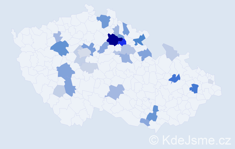 Příjmení: 'Khunová', počet výskytů 95 v celé ČR