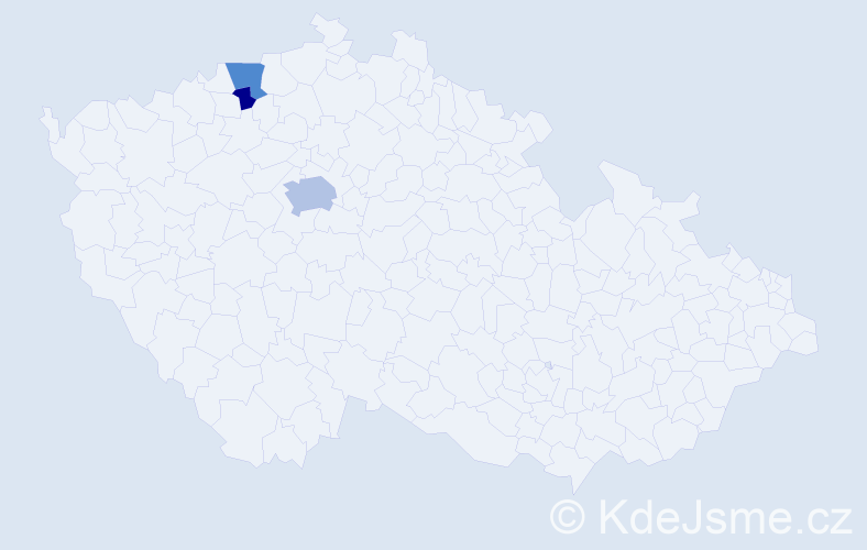 Příjmení: 'Karnoub', počet výskytů 7 v celé ČR