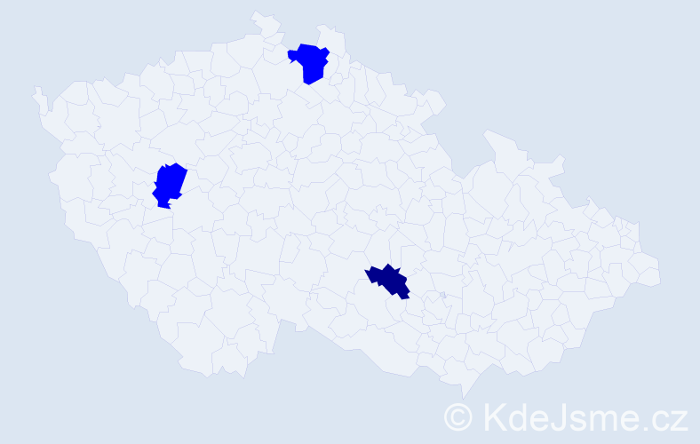 Příjmení: 'Lozinska', počet výskytů 4 v celé ČR