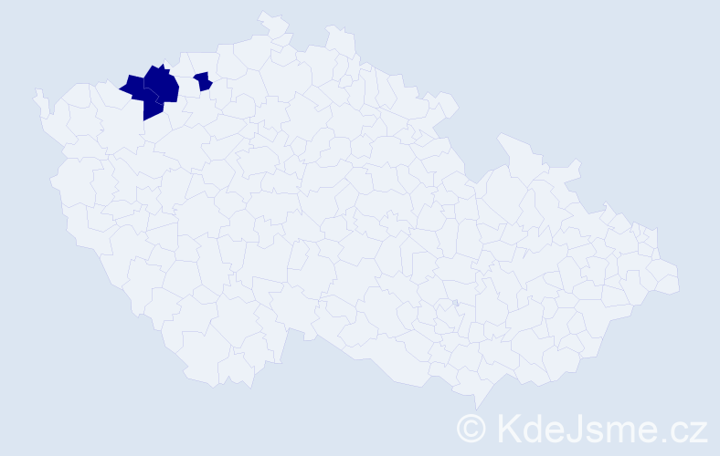 Příjmení: 'Frandoferová', počet výskytů 3 v celé ČR