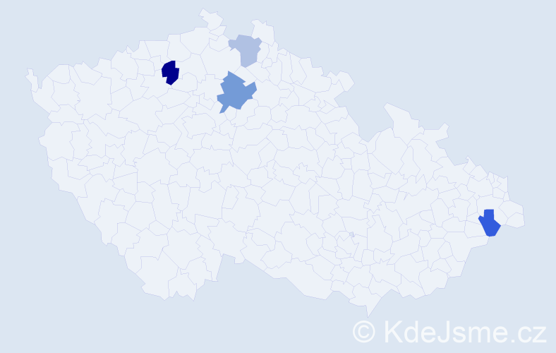 Příjmení: 'Khynová', počet výskytů 6 v celé ČR