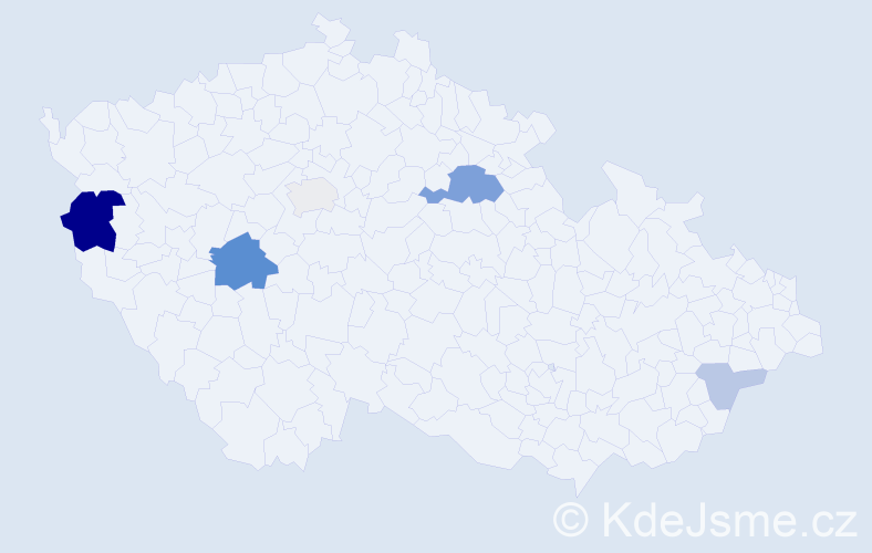 Příjmení: 'Vojtechová', počet výskytů 15 v celé ČR